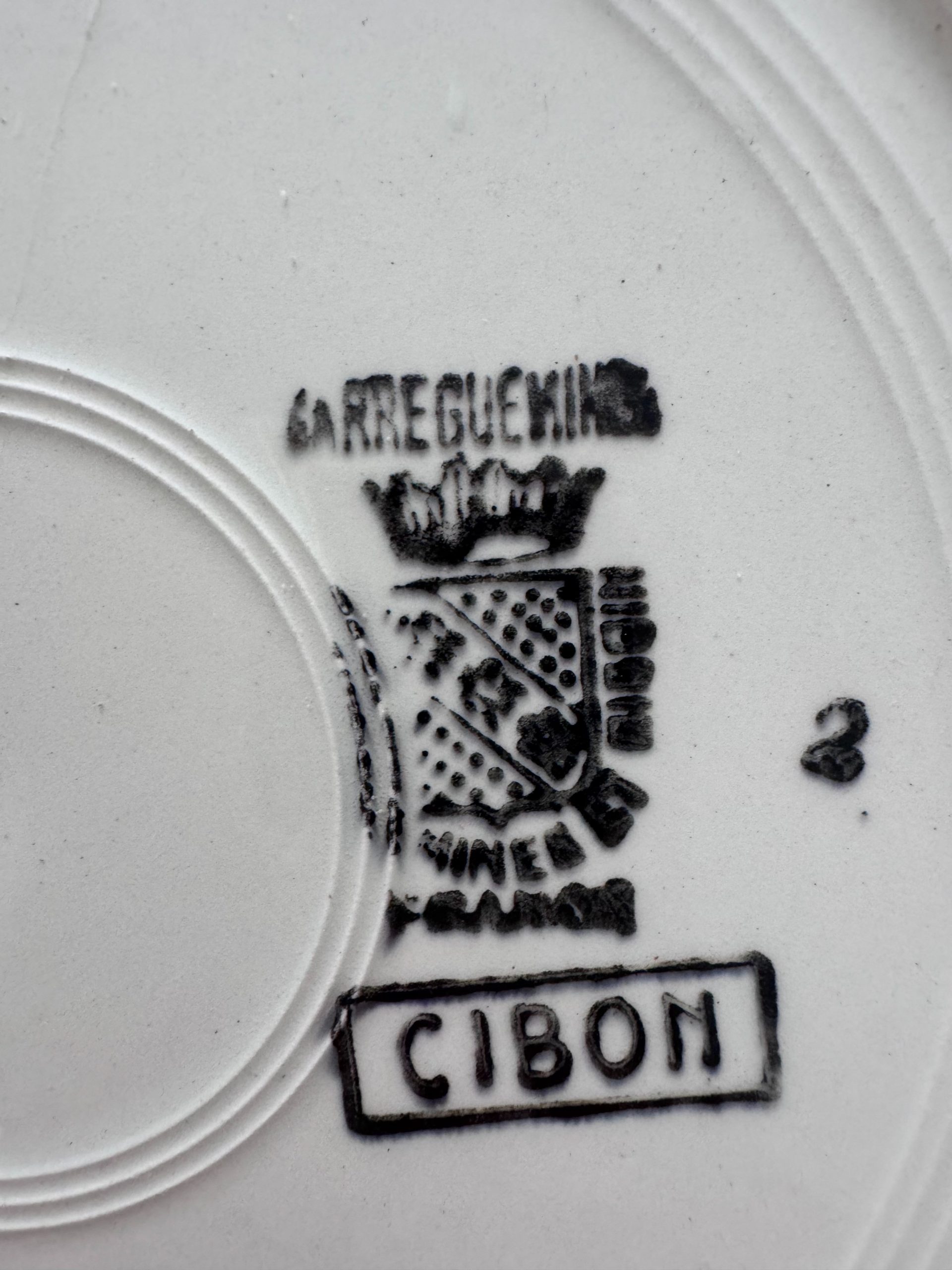 6 assiettes creuses Sarreguemines Cibon – Image 3