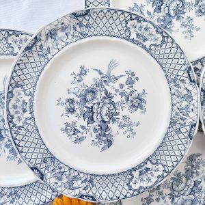 6 assiettes plates anglaises Mason's