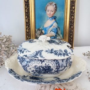 Saucière anglaise avec couvercle Brown Westhead More