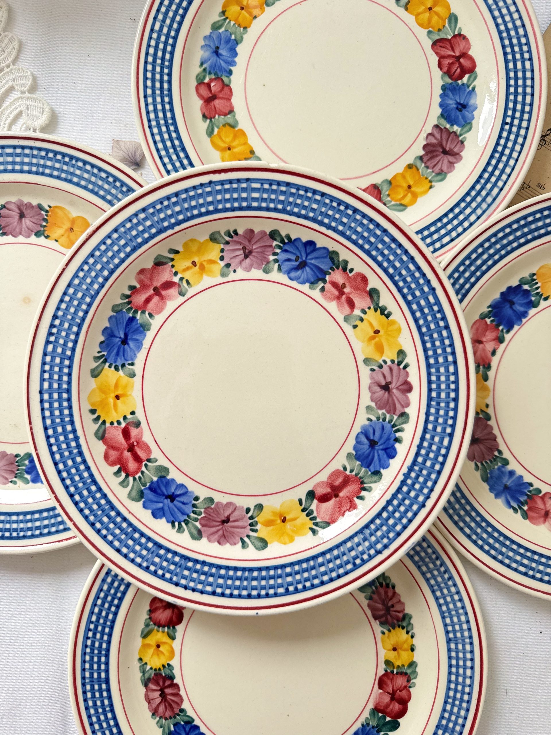 5 Assiettes à dessert Villeroy et Boch Goslar