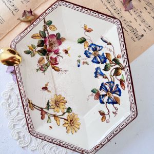 Plat angulaire polychrome Wedgwood