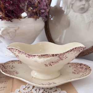 Saucière Gien fleurs d'automne