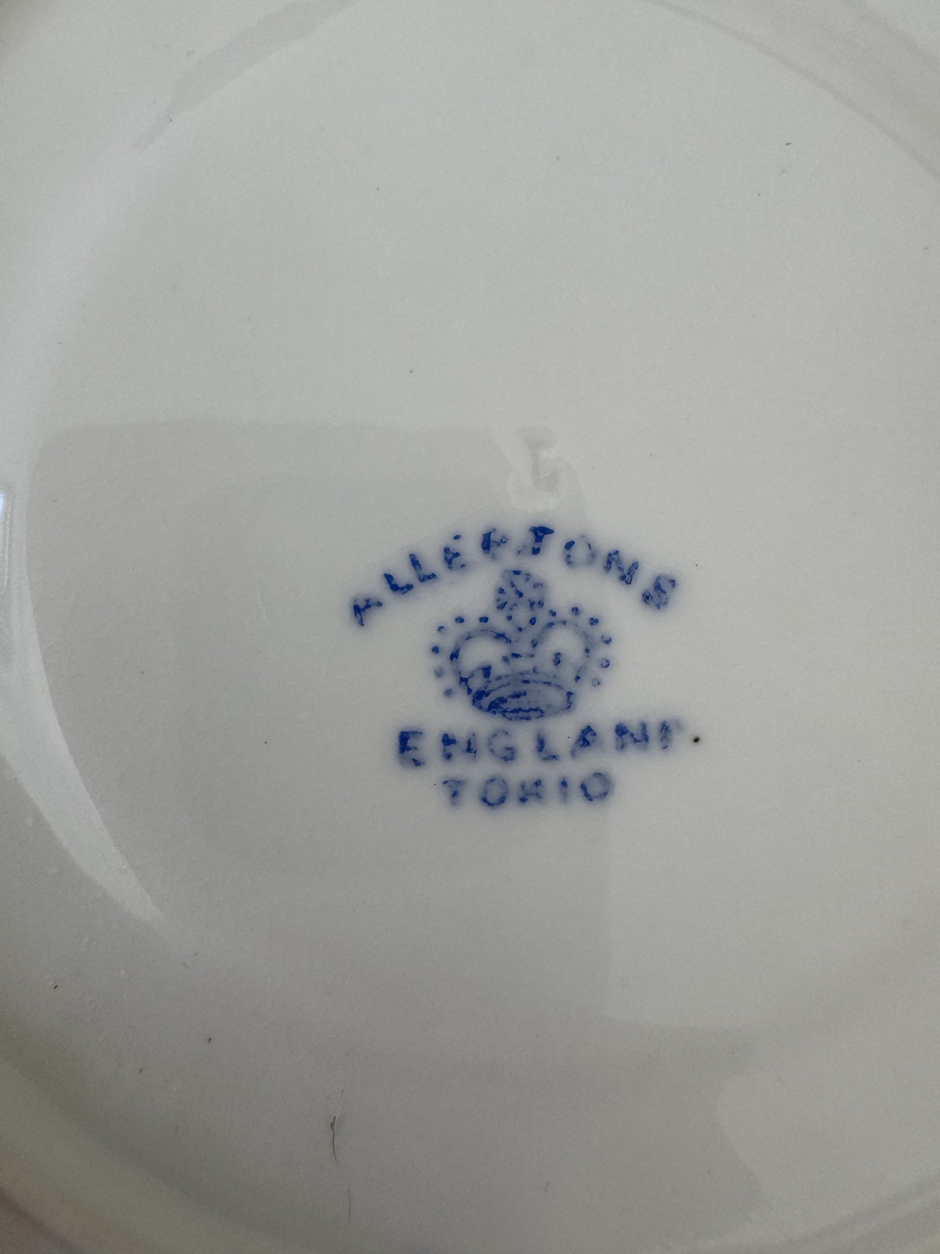 Tasse porcelaine anglaise fleurs bleues – Image 3