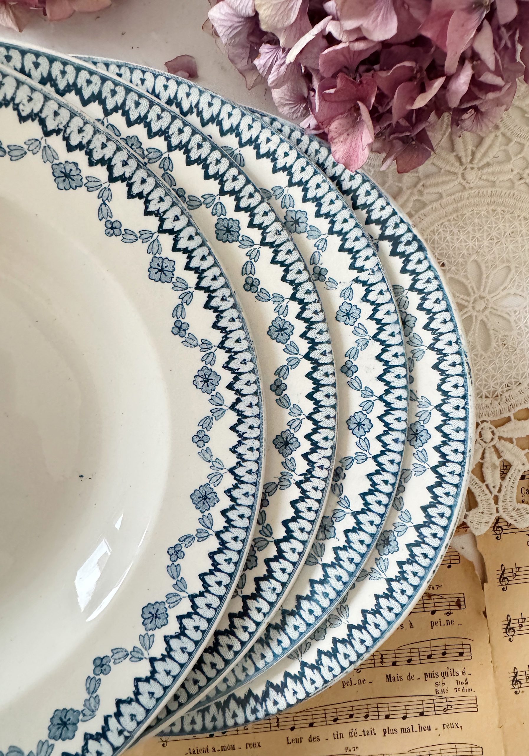6 assiettes creuses Sarreguemines Arras – Image 3