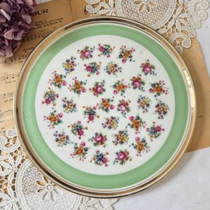 Plat ancien fleuri Limoges