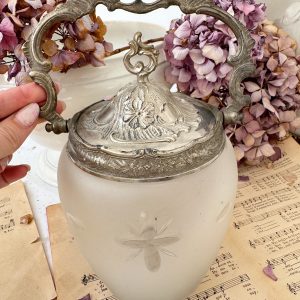 Seau à biscuit ancien décor abeilles