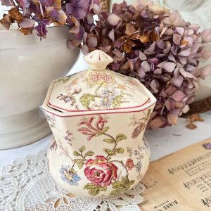 Pot ancien polychrome Longchamp Pompadour