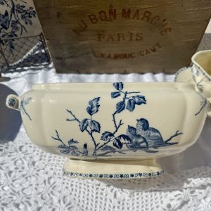 Légumier sans couvercle terre de fer oiseaux chanteurs