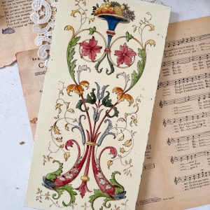 Grand carreau polychrome Victorien