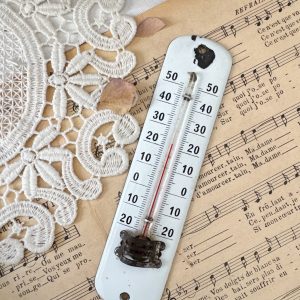 Thermomètre ancien émaillé