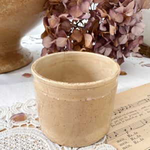 Pot à graisse vernissé et patiné Gien