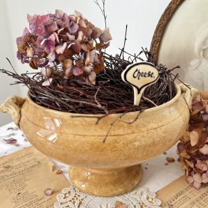 Grande soupière sans couvercle patinée terre de fer (réservée)