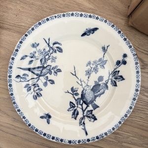 2 assiettes plates terre de fer oiseaux chanteurs (réservées Ana)