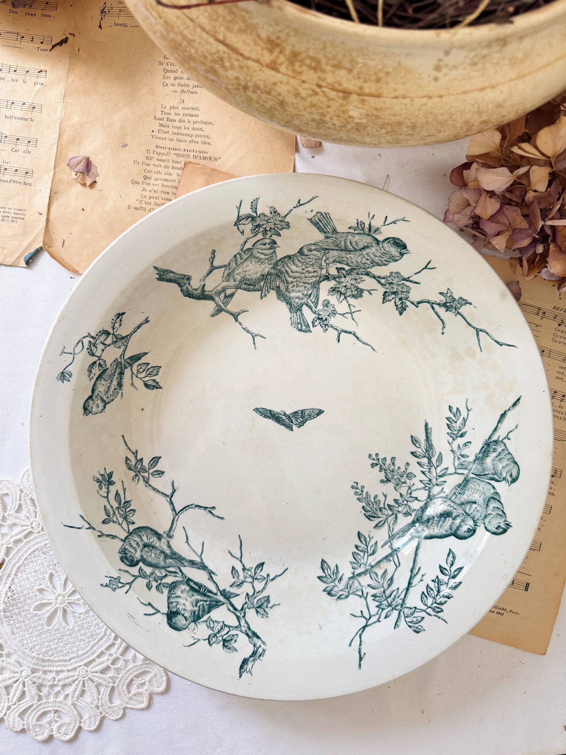 Plat creux Saint-Amand oiseaux