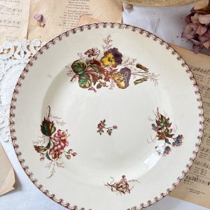Plat rond Sarreguemines Vega polychrome