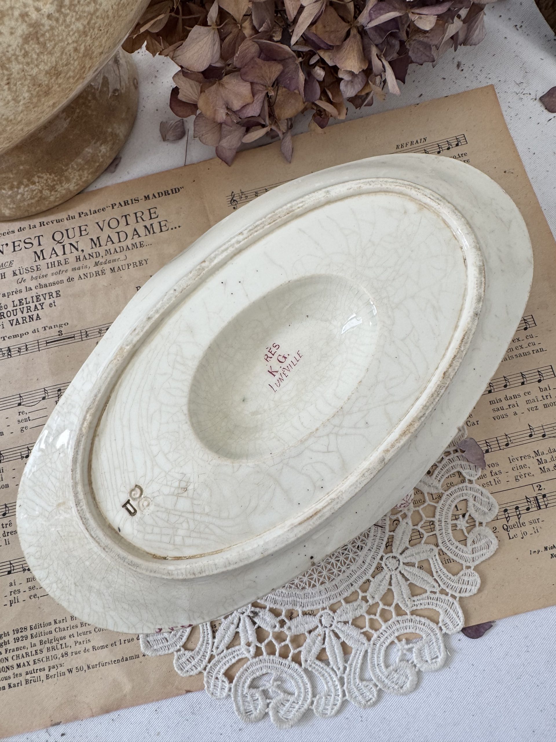 Saucière rose Lunéville Ceres (reservée Laurence) - Le Grenier d'Adèle