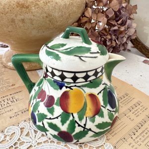 Theière ancienne Art déco Villeroy et Boch prunes