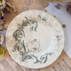 Assiette creuse Gien Rinceaux