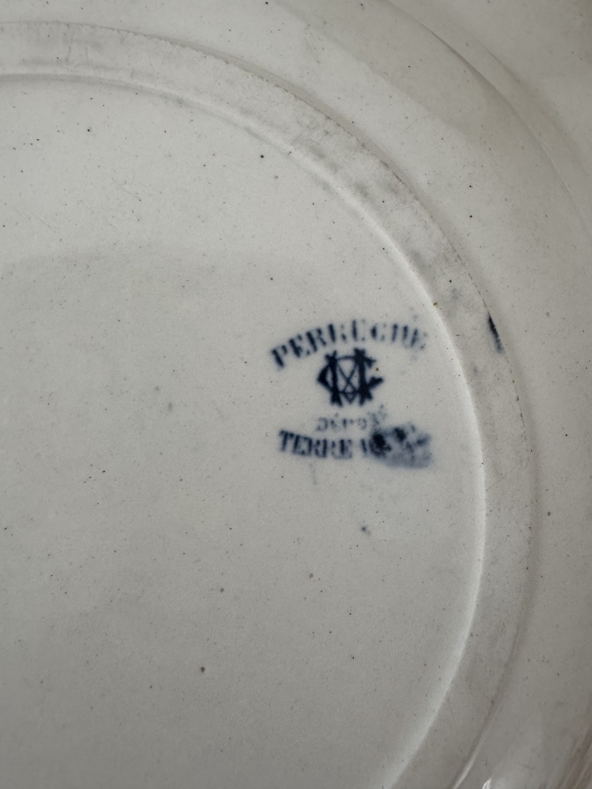 2 assiettes creuses Creil et Montereau perruches – Image 2