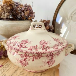 Soupière rose Choisy le Roi modèle Paris