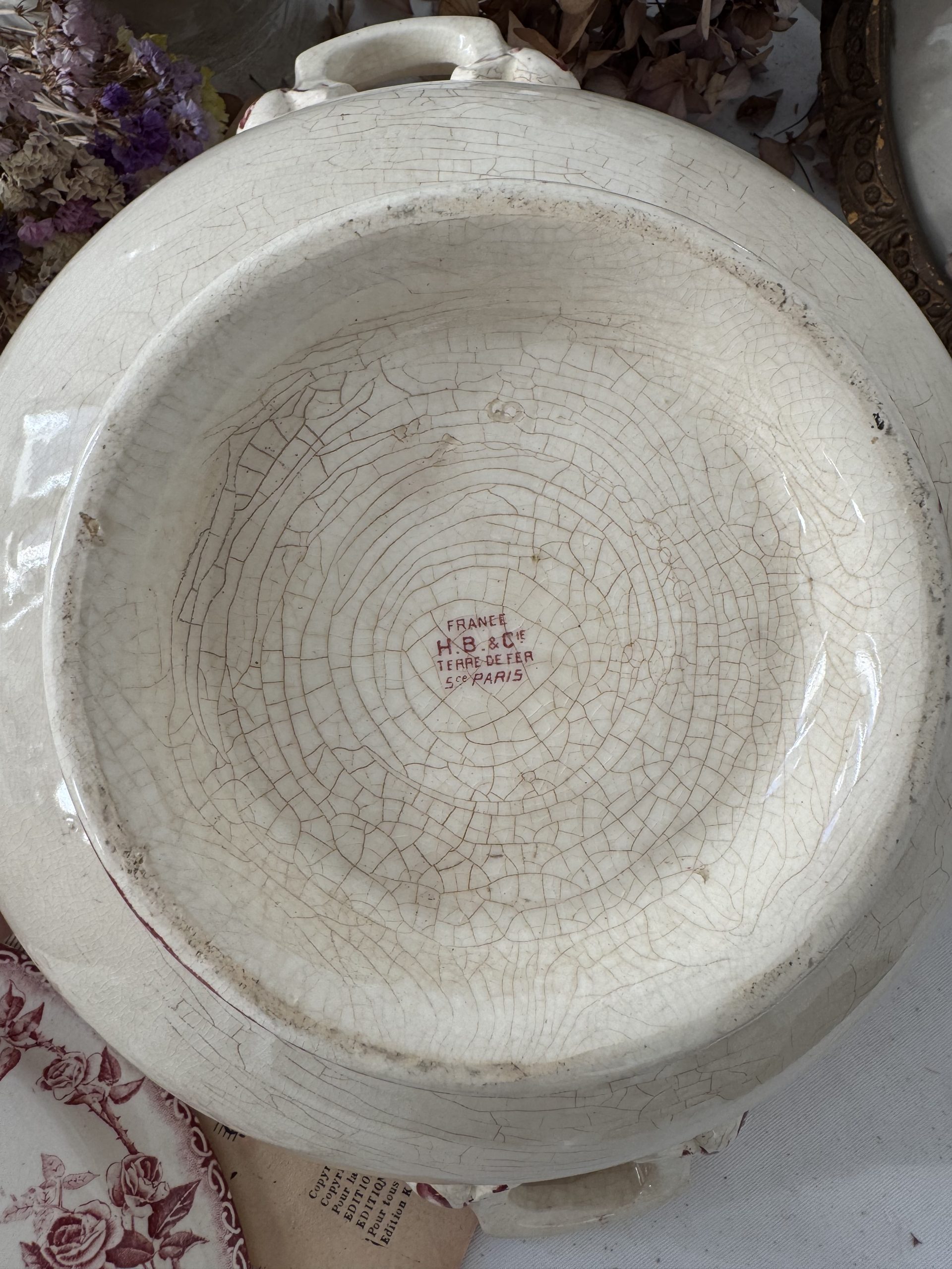 Soupière rose Choisy le Roi modèle Paris – Image 5