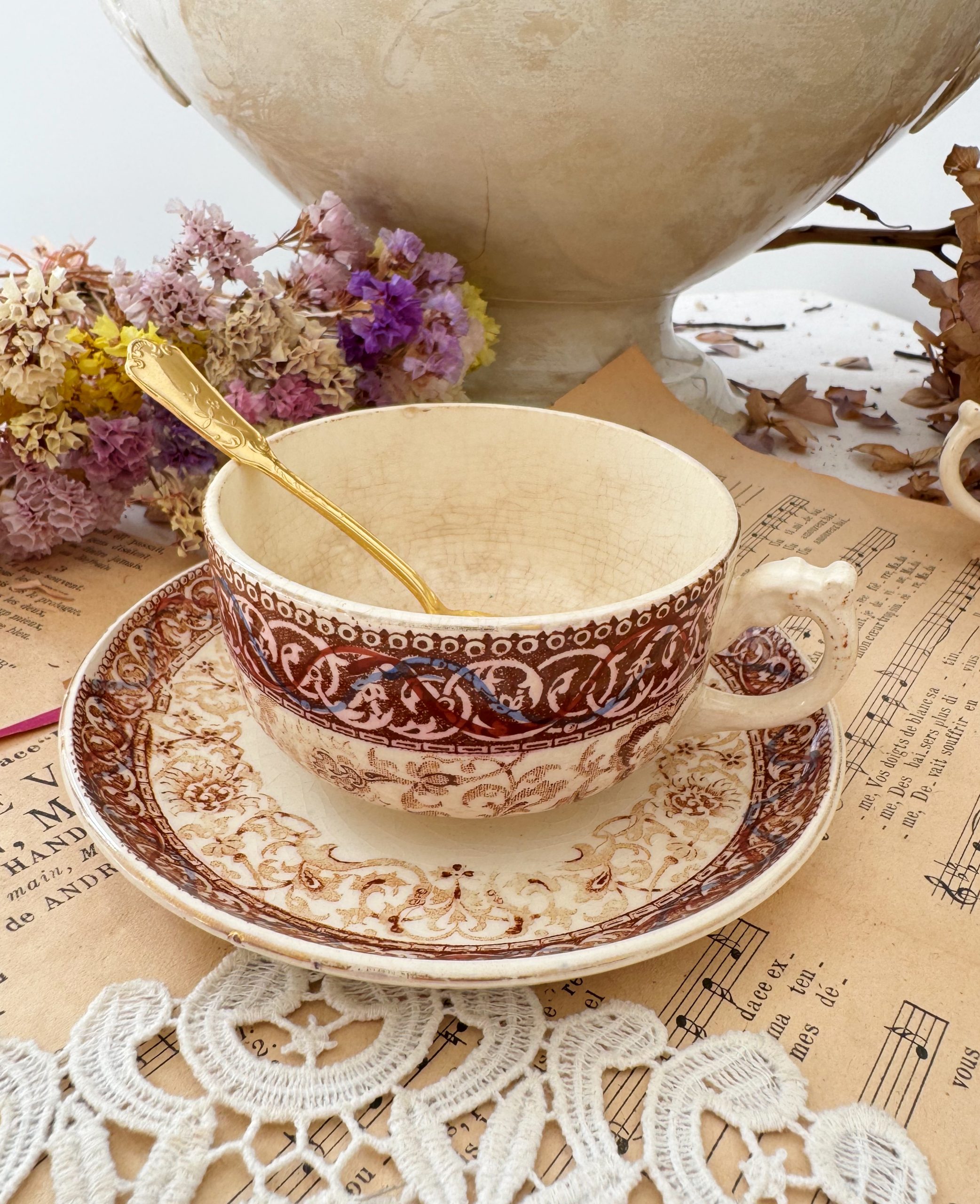 Tasse patinée terre de fer HB & Cie Sully