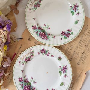 2 Assiettes à dessert Février Royal Albert