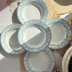 5 assiettes creuses Creil et Montereau Mignon